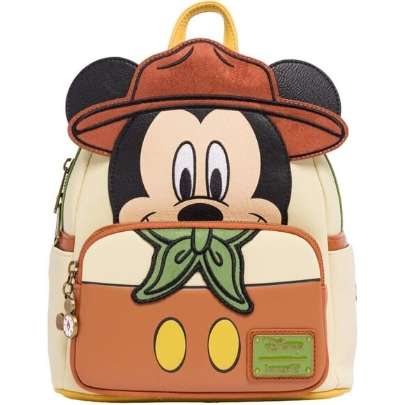 No Brand Handbags - Women Disney Mickey Mouse Adventureland Cosplay Double Strap Shoulder Bag Purse